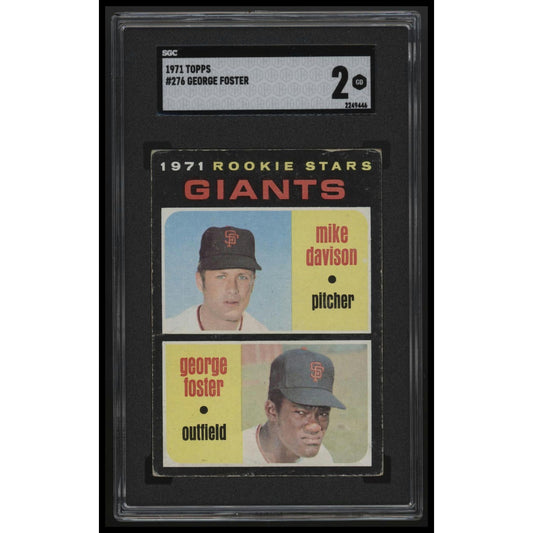 1971 Topps #276 Giants 1971 Rookie Stars (Davison/Foster) RS, RC SGC 2