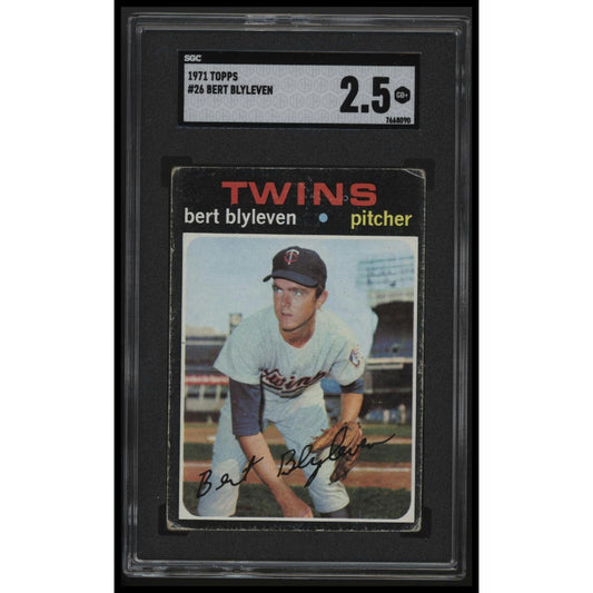 1971 Topps #26 Bert Blyleven SGC 2.5