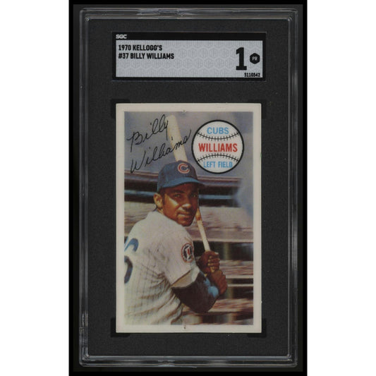 1970 Kellogg's 3-D Super Stars #37 Billy Williams SGC 1