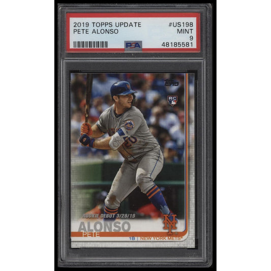 2019 Topps Update #US198 Pete Alonso PSA 9