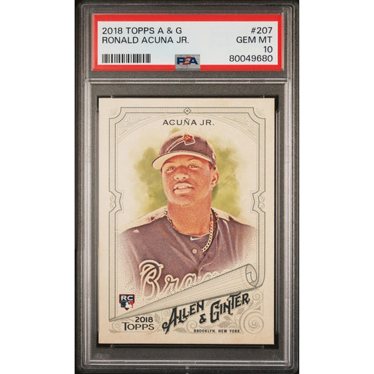 2018 Topps Allen & Ginter #207 Ronald Acuna Jr. PSA 10
