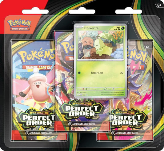 Pokémon TCG: Perfect Order 3 Pack Blister [Chikorita]
