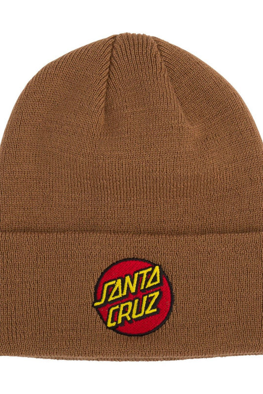 Classic Dot Beanie Long Shoreman Hat Unisex Brown Sugar