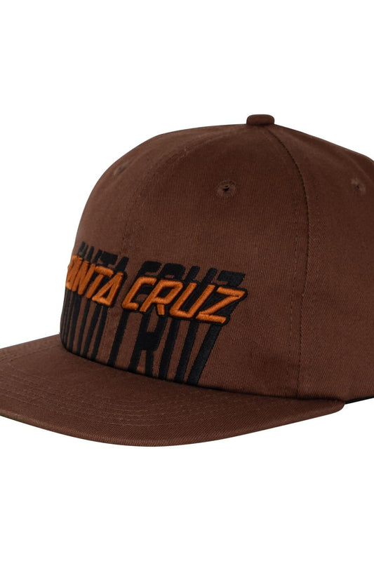 Stretched Strip Snapback Unstructured Hat Unisex Terracota