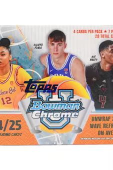 2024/25 Bowman University Chrome Basketball 7-Pack Blaster Box