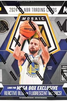 2024/25 Panini Mosaic Basketball Mega Box (Reactive Blue!) (C)