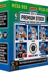 2023/24 Panini NBA Hoops Premium Stock Basketball Trading Card MEGA Box [5 Packs, Ice Prizms!]