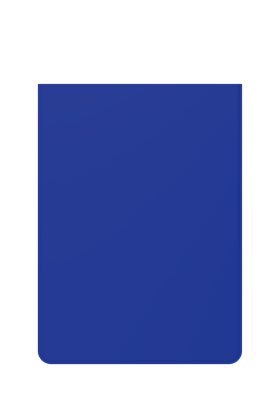 Heavy Play: Curved Sleeves: Wizard Blue Standard (100ct)