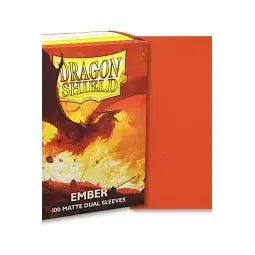dragon shield ember 100 matte dual sleeves